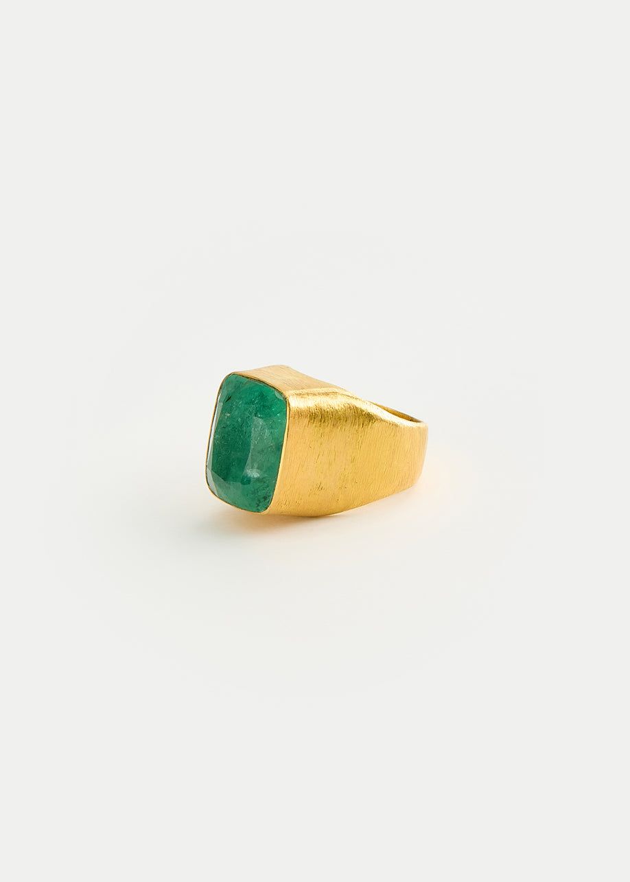 Pippa Small Afghanistan Emerald Tibetan Ring