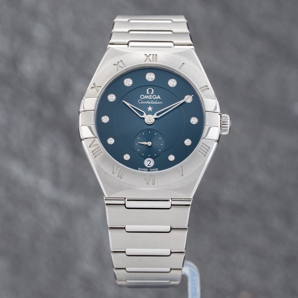 Pre-Owned OMEGA Constellation Blue Bracelet Watch